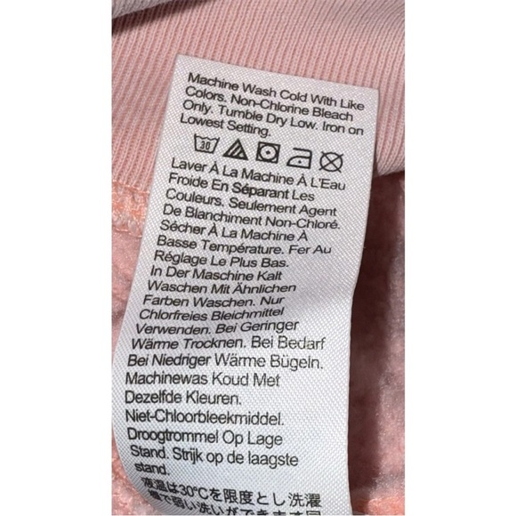 J.Crew Women's Heritage Fleece Sweat Shirt Salmon/ Orange Size M - Picture 6 of 10